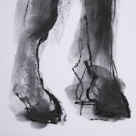 Equine Sketch 5 by Manny Woodart a Hand Embellished Textured Framed Art Print by Mercana at Eve Furniture