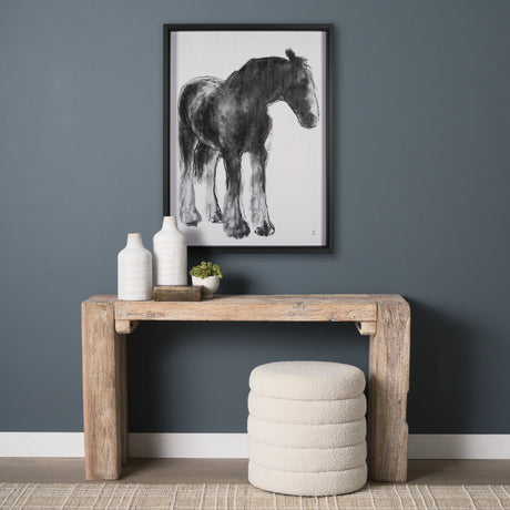 Equine Sketch 5 by Manny Woodart a Hand Embellished Textured Framed Art Print by Mercana at Eve Furniture