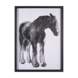 Equine Sketch 5 by Manny Woodart a Hand Embellished Textured Framed Art Print by Mercana at Eve Furniture