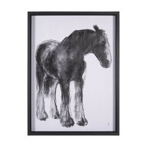 Equine Sketch 5 by Manny Woodart a Hand Embellished Textured Framed Art Print by Mercana at Eve Furniture