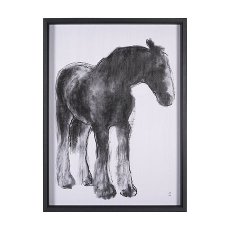 Equine Sketch 5 by Manny Woodart a Hand Embellished Textured Framed Art Print by Mercana at Eve Furniture