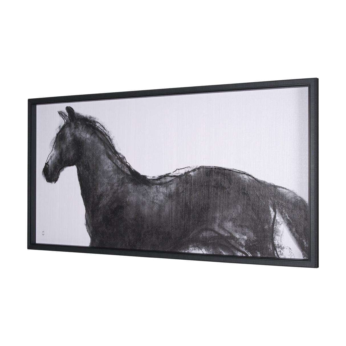 Equine Sketch 9 by Manny Woodart a Hand Embellished Textured Framed Art Print by Mercana at Eve Furniture