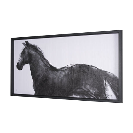 Equine Sketch 9 by Manny Woodart a Hand Embellished Textured Framed Art Print by Mercana at Eve Furniture