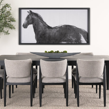 Equine Sketch 9 by Manny Woodart a Hand Embellished Textured Framed Art Print by Mercana at Eve Furniture