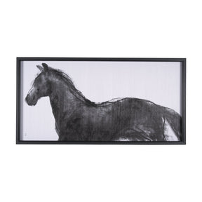 Equine Sketch 9 by Manny Woodart a Hand Embellished Textured Framed Art Print by Mercana at Eve Furniture