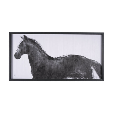 Equine Sketch 9 by Manny Woodart a Hand Embellished Textured Framed Art Print by Mercana at Eve Furniture