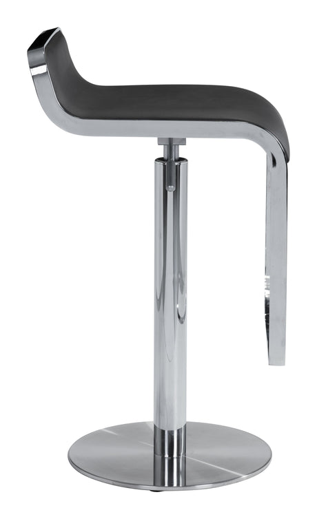 Equino Black Barstool by Zuomod at Eve Furniture