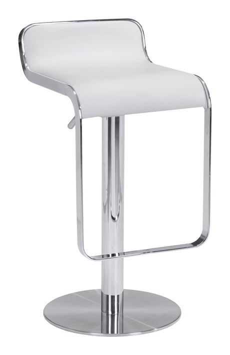 Equino White Barstool by Zuomod at Eve Furniture