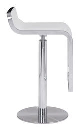 Equino White Barstool by Zuomod at Eve Furniture