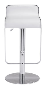 Equino White Barstool by Zuomod at Eve Furniture