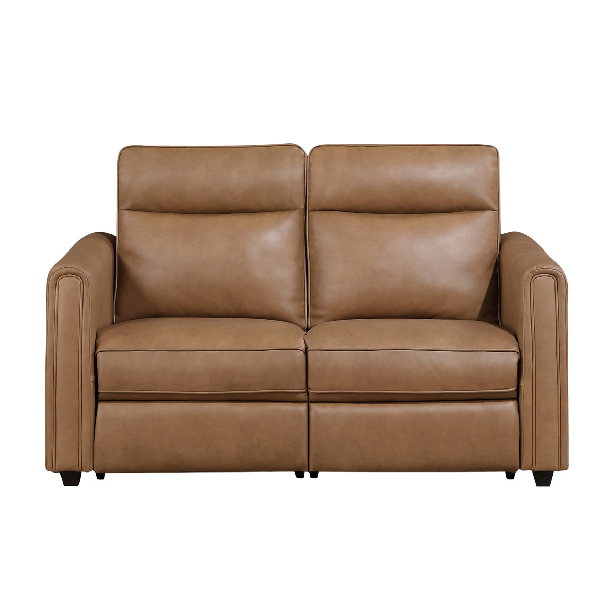 Equinox Brown 2-Piece Rounded Track Arms Power Reclining Living Room Set by Homelegance at Eve Furniture