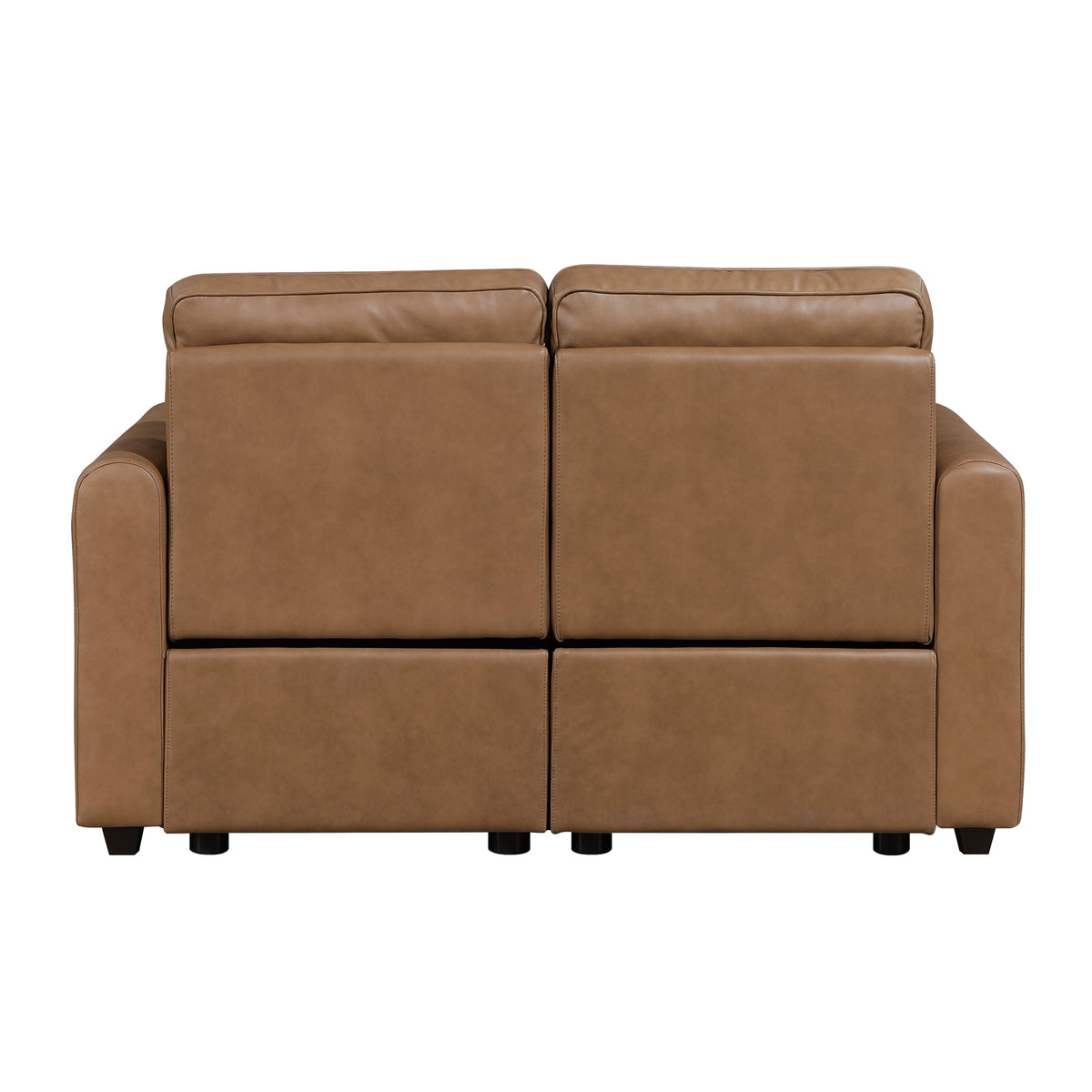 Equinox Brown 2-Piece Rounded Track Arms Power Reclining Living Room Set by Homelegance at Eve Furniture