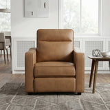 Equinox Brown Curved Track Arms Power Reclining Living Room Set by Homelegance at Eve Furniture