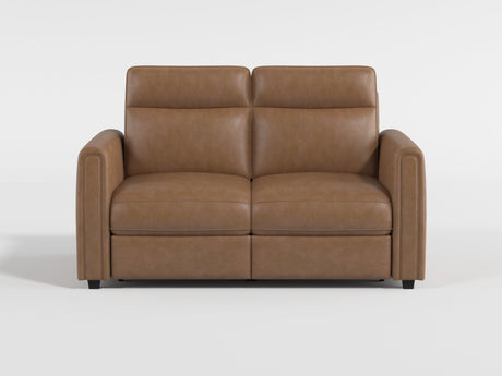 Equinox Brown Power Double Reclining Loveseat with Rounded Track Arms by Homelegance at Eve Furniture