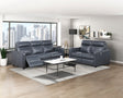 Equinox Navy Curved Track Arms Power Reclining Living Room Set by Homelegance at Eve Furniture