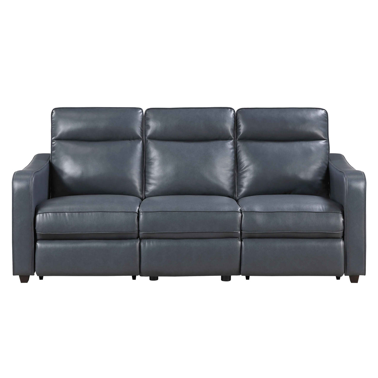 Equinox Navy Power Double Reclining Set (Sofa & Loveseat)