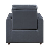 Equinox Navy Rounded Track Arms Power Reclining Living Room Set by Homelegance at Eve Furniture