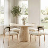 Equinox Oyster Gray & Natural Armless Dining Chair (Set of 2) by Zuomod at Eve Furniture