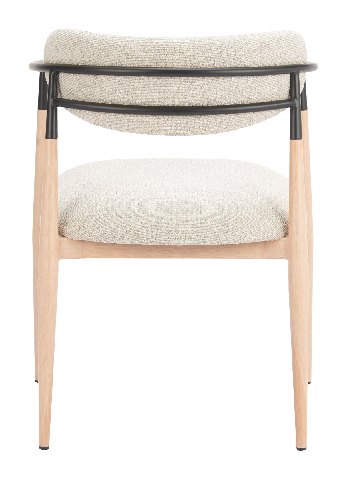 Equinox Oyster Gray & Natural Dining Chair by Zuomod at Eve Furniture