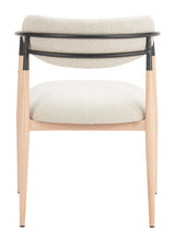 Equinox Oyster Gray & Natural Dining Chair by Zuomod at Eve Furniture