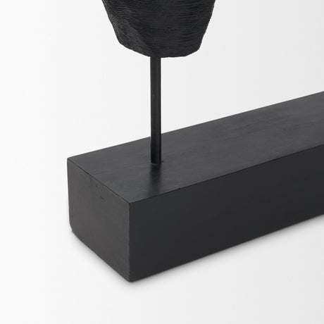 Equus Black Wooden Horse Decorative Object by Mercana at Eve Furniture