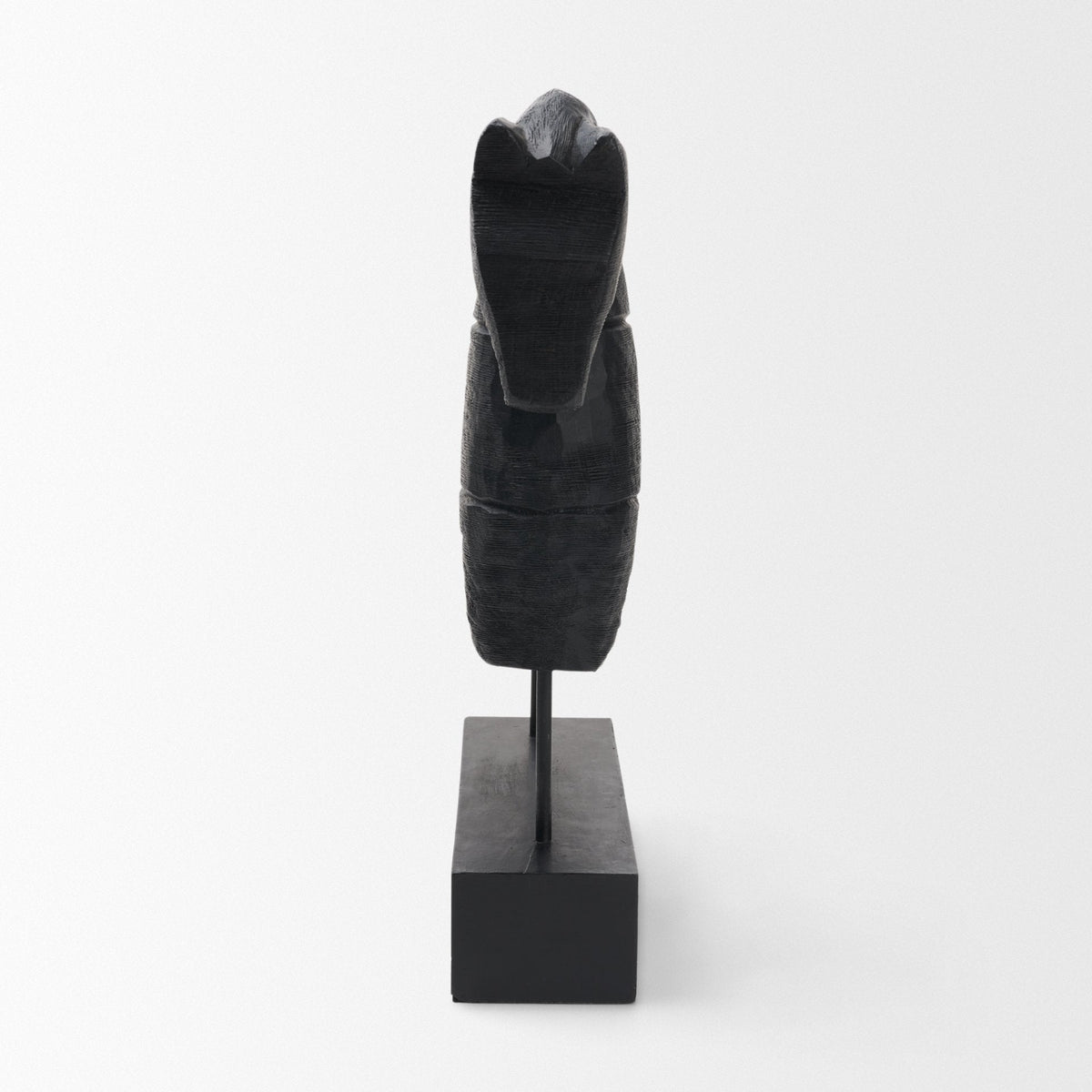 Equus Black Wooden Horse Decorative Object by Mercana at Eve Furniture