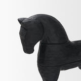 Equus Black Wooden Horse Decorative Object by Mercana at Eve Furniture