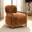 Eramo Caramel Brown Accent Chair by Furniture of America at Eve Furniture
