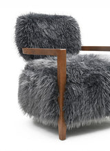 Eramo Charcoal Gray Accent Chair by Furniture of America at Eve Furniture