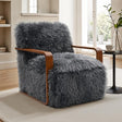 Eramo Contemporary Charcoal Gray Accent Chair by Furniture of America at Eve Furniture