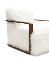 Eramo Contemporary White Accent Chair by Furniture of America at Eve Furniture