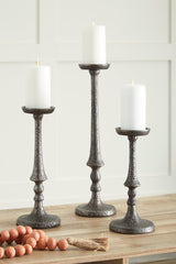 Eravell Pewter Finish Candle Holder