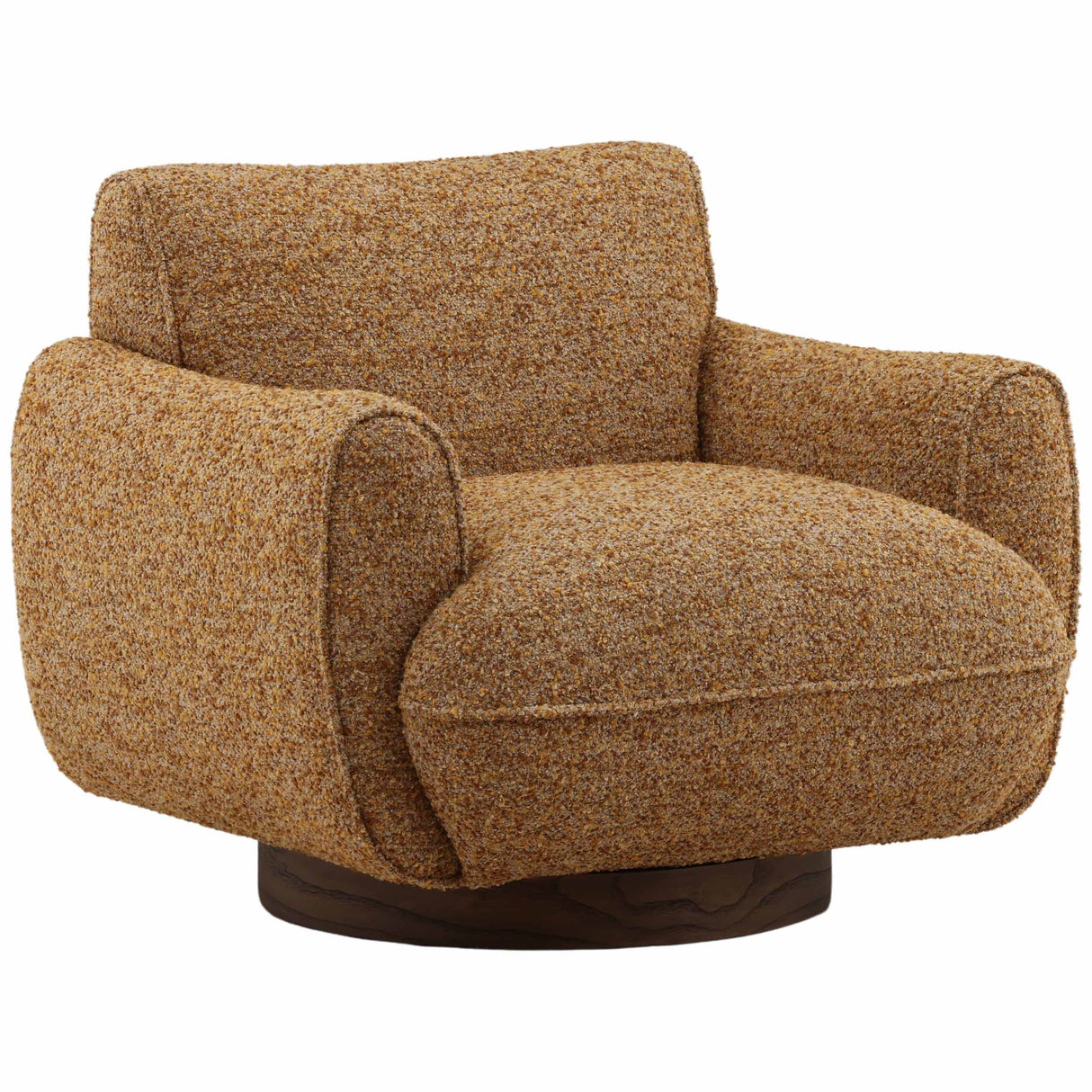 Ercilia Swivel Chair, Ginger by Dovetail at Eve Furniture