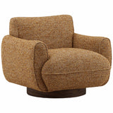 Ercilia Swivel Chair, Ginger by Dovetail at Eve Furniture