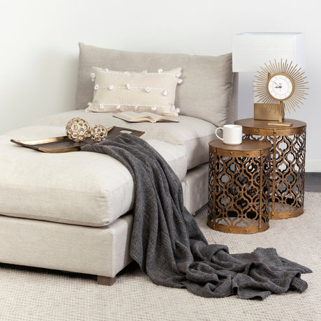 Erica Cream With White Detail Decorative Pillow Cover by Mercana at Eve Furniture