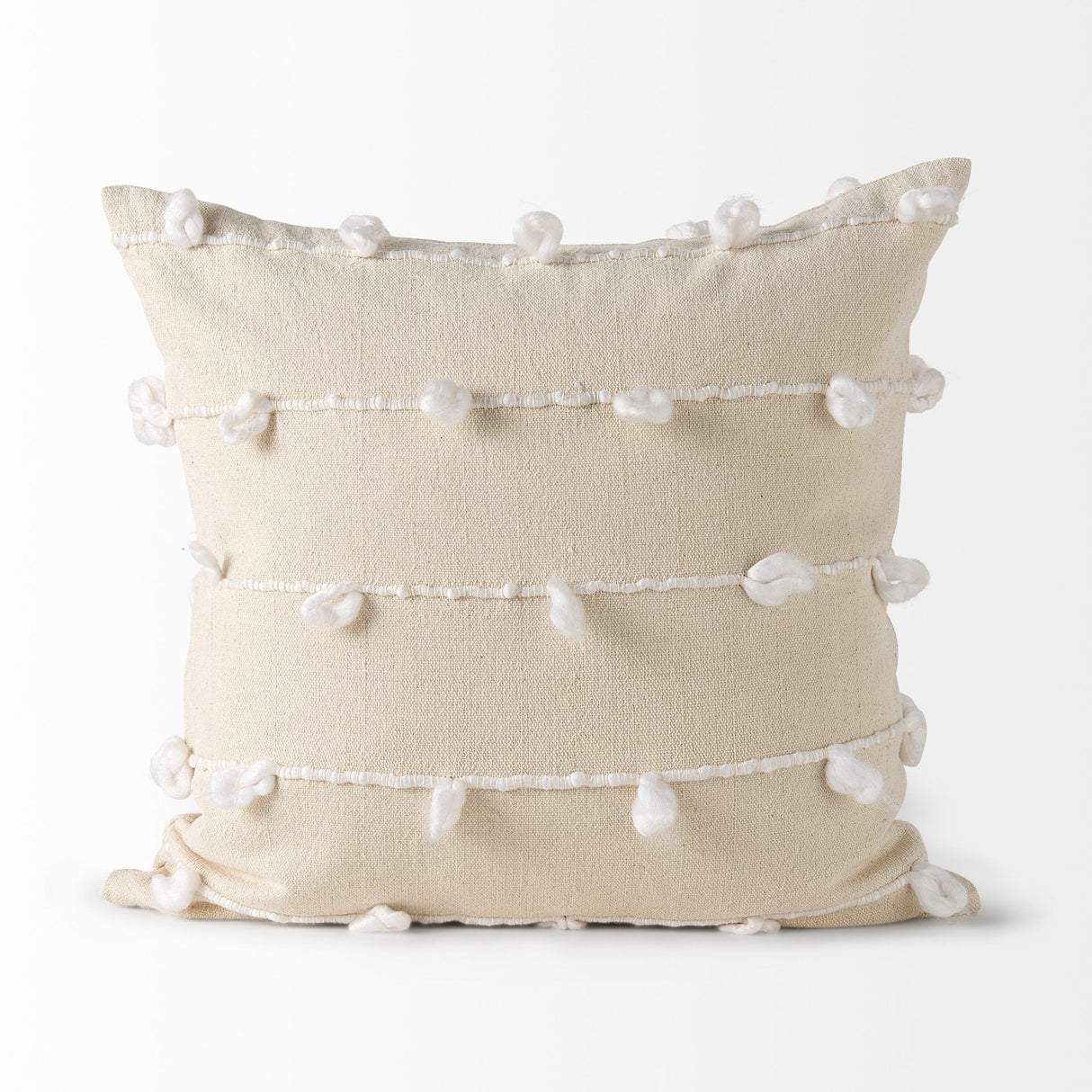 Erica Cream With White Detail Decorative Pillow Cover by Mercana at Eve Furniture