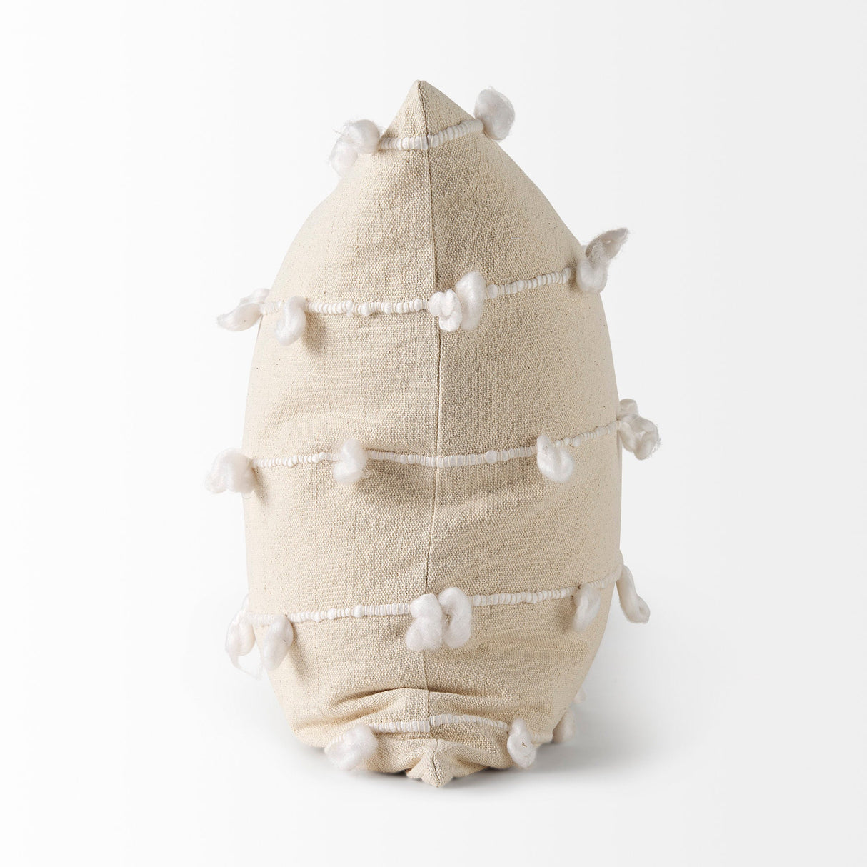 Erica Cream With White Detail Decorative Pillow Cover by Mercana at Eve Furniture