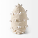 Erica Cream With White Detail Decorative Pillow Cover by Mercana at Eve Furniture