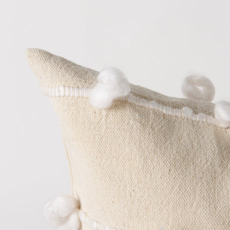 Erica Cream With White Detail Decorative Pillow Cover by Mercana at Eve Furniture