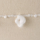 Erica Cream With White Detail Pillow Cover w/Non-Allergen Filler, Set of 2 by Mercana at Eve Furniture