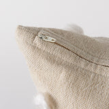 Erica Cream With White Detail Pillow Cover w/Non-Allergen Filler, Set of 2 by Mercana at Eve Furniture