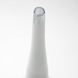 Erie II Tall Two Toned Sky Blue Dark Brown Blown Glass Vase by Mercana at Eve Furniture