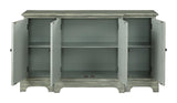 Erigeron Gray 4-Door Accent Cabinet