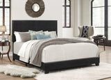 Erin Black PU Leather Full Upholstered Bed by Crown Mark at Eve Furniture
