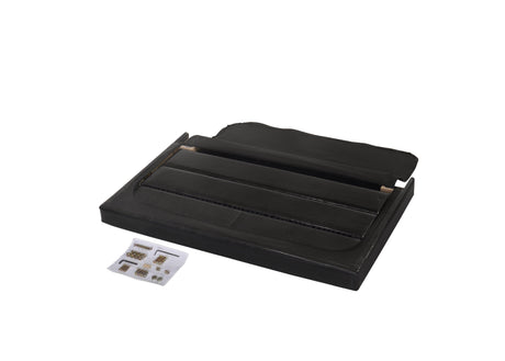 Erin Black PU Leather Twin Upholstered Bed by Crown Mark at Eve Furniture