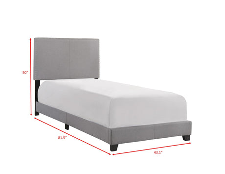 Erin Gray Twin Upholstered Bed by Crown Mark at Eve Furniture