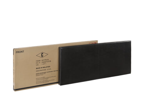 Erin Black PU Leather Queen Upholstered Bed by Crown Mark at Eve Furniture