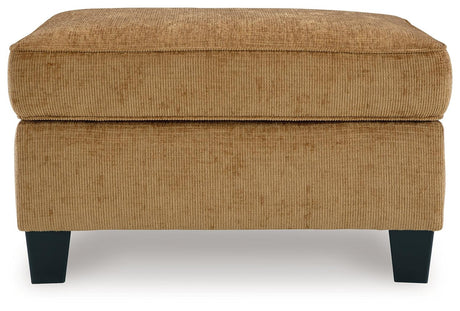 Erinslane Honey Ottoman by Ashley at Eve Furniture