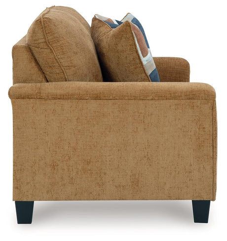 Erinslane Honey Loveseat by Ashley at Eve Furniture
