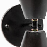 Eris II Black Metal w/Gold Accent Double-Cone Wall Sconce by Mercana at Eve Furniture